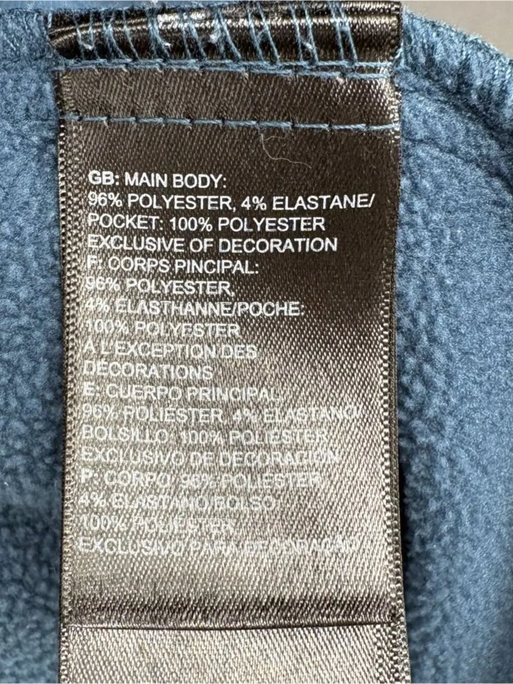The North Face Men's Full-Zip Hooded Fleece Lined Jacket Large Blue/Teal Outdoor - Picture 5 of 8